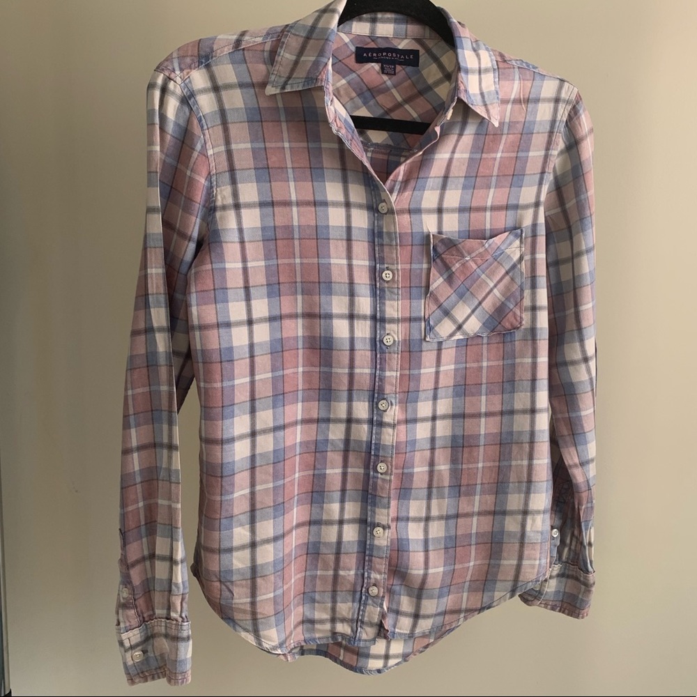 Plaid button down